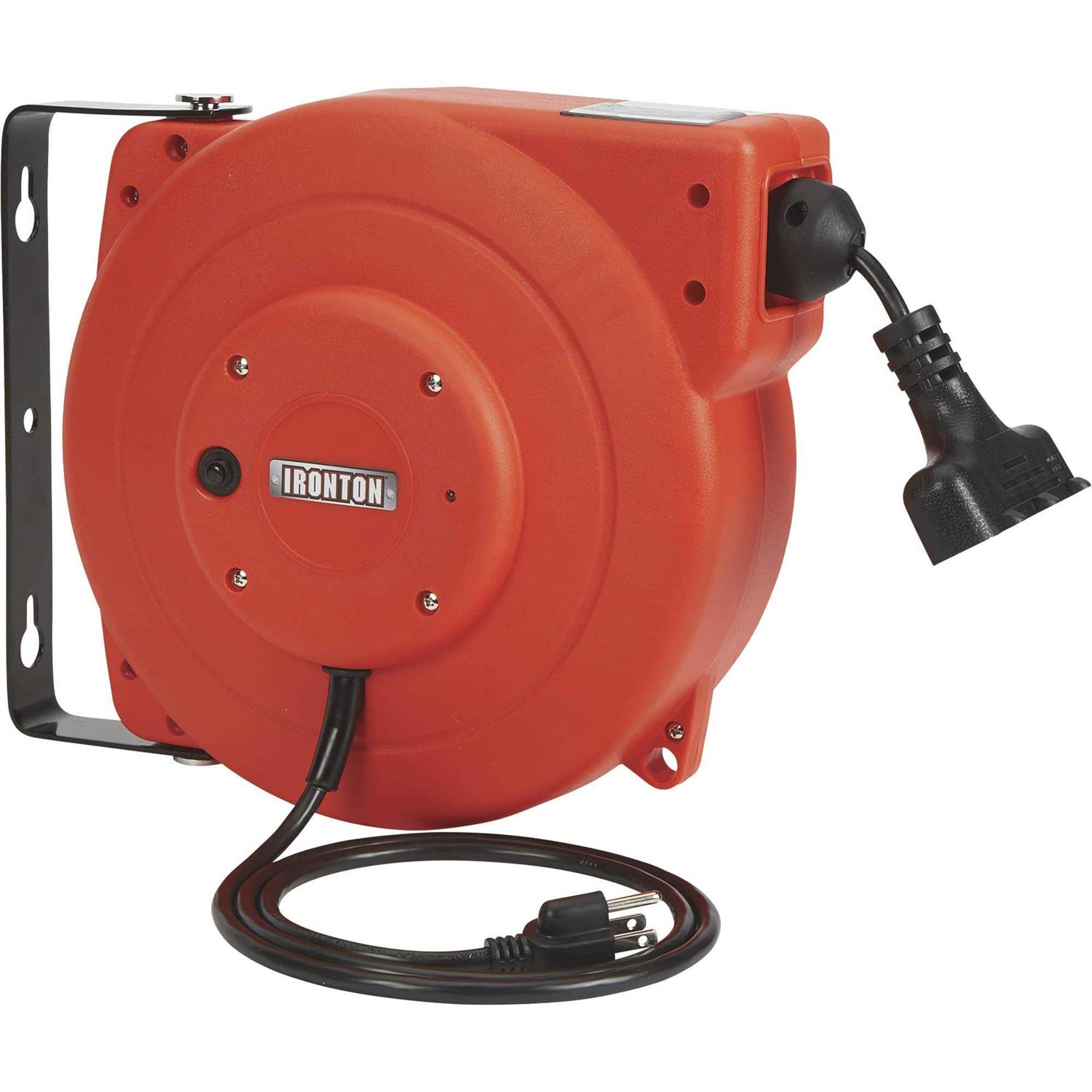 Ironton Retractable Extension Cord Reel - Zenithce