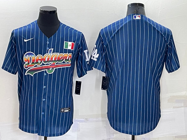 Los Angeles Dodgers Blank Royal Mexico Cool Base Stitched Baseball Jersey - Zenithce