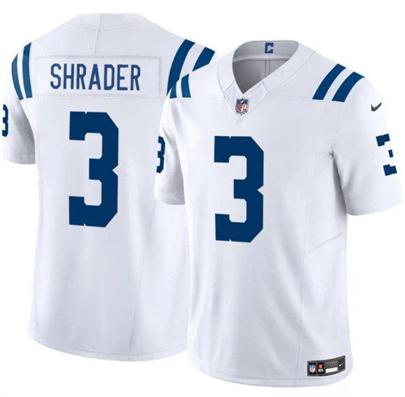 Indianapolis Colts #3 Spencer Shrader White 2025 F.U.S.E. Vapor Limited Stitched Jersey - Zenithce