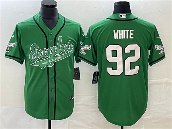 Philadelphia Eagles #92 Reggie White Green Cool Base Stitched Jersey - Zenithce