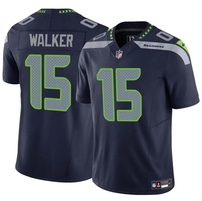 Seattle Seahawks #15 P.J. Walker Navy 2024 F.U.S.E Vapor Limited Stitched Jersey - Zenithce
