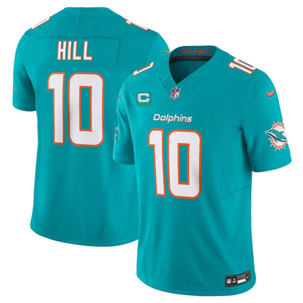 Miami Dolphins #10 Tyreek Hill Aqua 2024 F.U.S.E. With 3-Star C Patch Vapor Limited Stitched Jersey - Zenithce