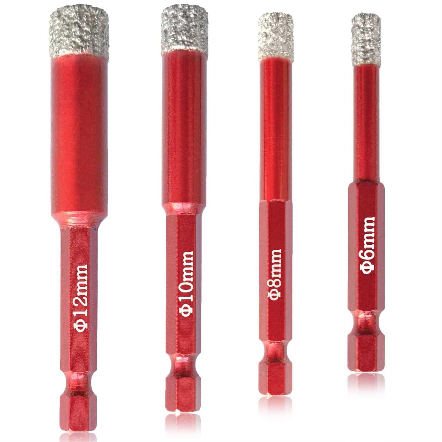 Superior Diamond Tools Dry Diamond Drill Bits 3pcs Quick Change Hex Shank - Zenithce