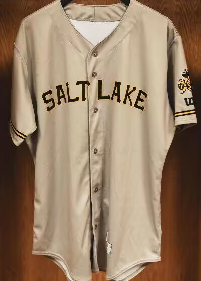 Salt Lake Bees Blank Brown Stitched Jersey - Zenithce