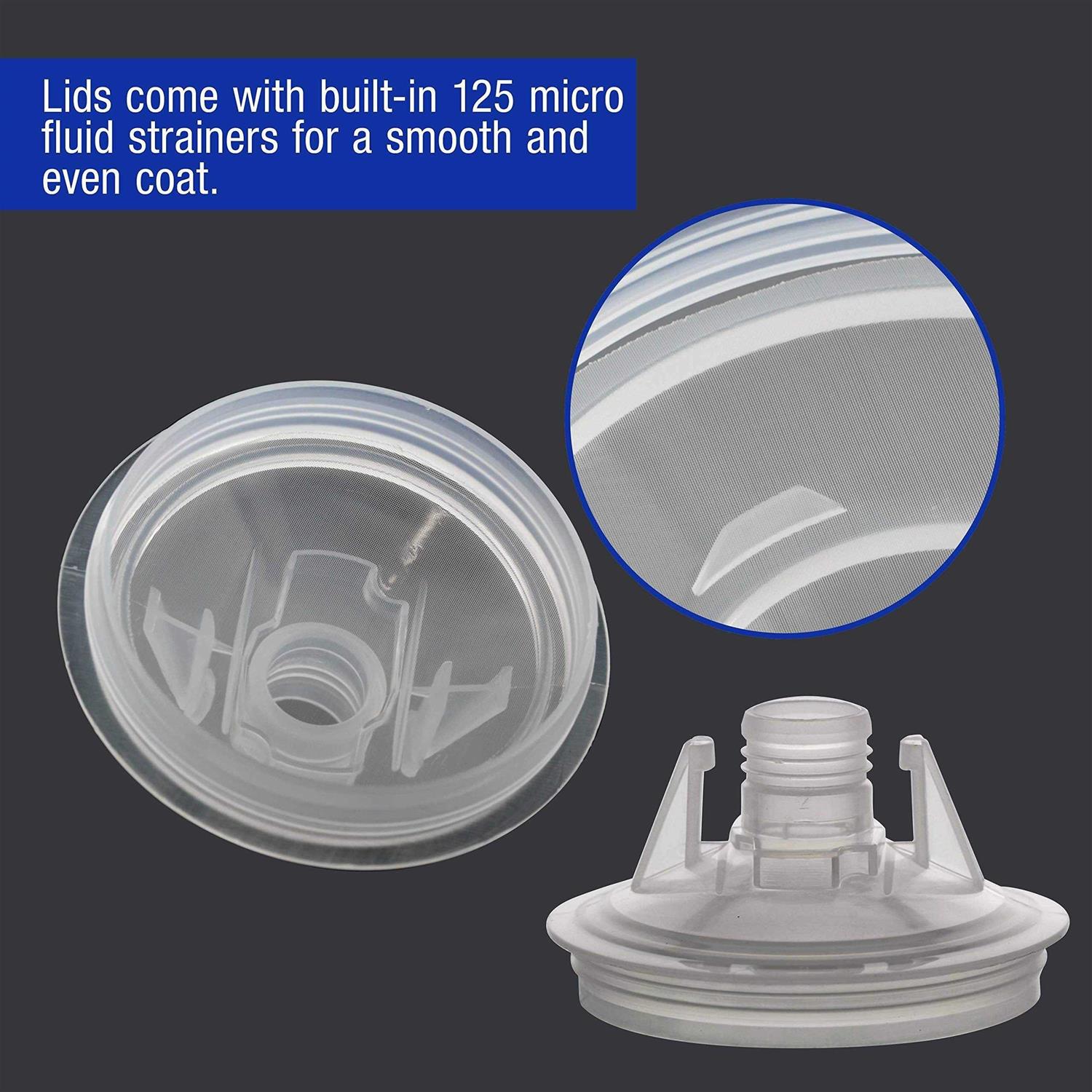 Master Paint System MPS Disposable Paint Spray Gun Cup Liners and Lid System - Zenithce