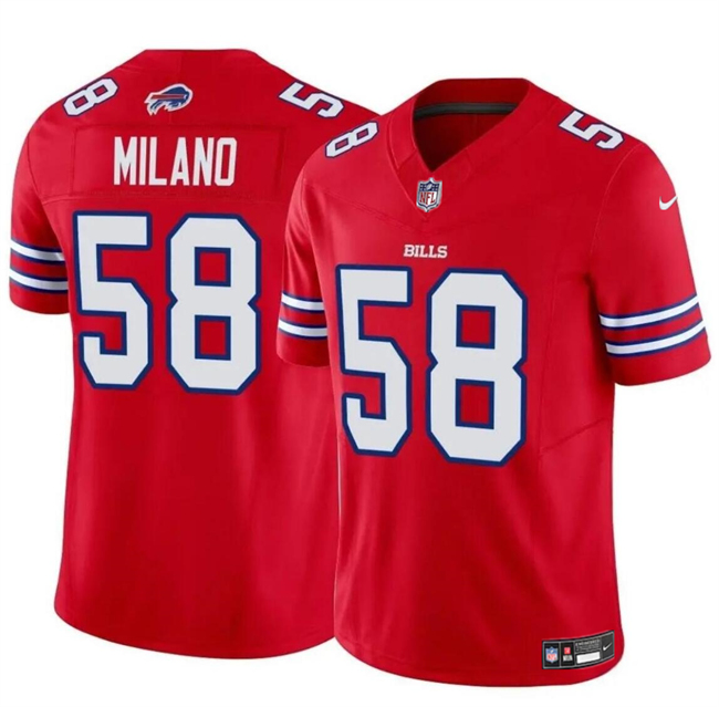 Buffalo Bills #58 Matt Milano Red 2024 F.U.S.E. Vapor Untouchable Limited Stitched Jersey - Zenithce