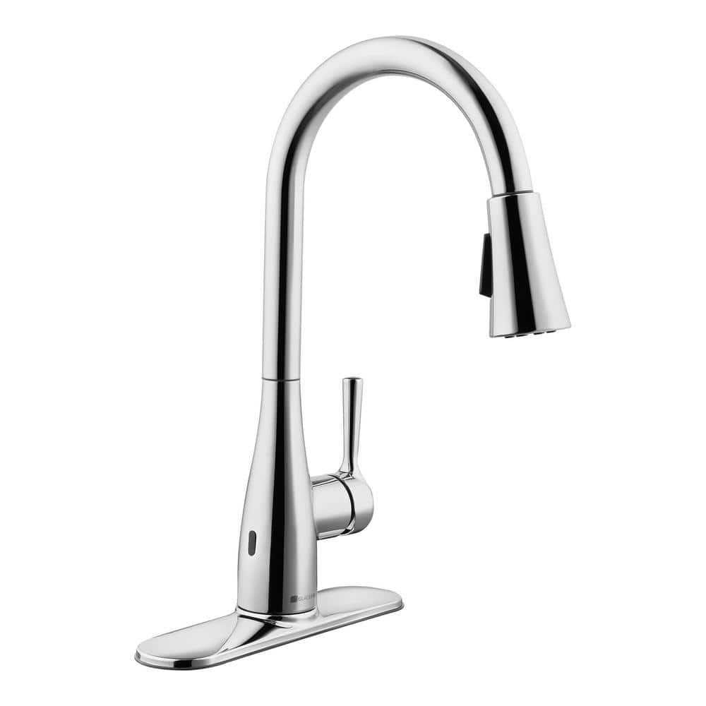 Glacier Bay Sadira Single Handle Pull-Down Sprayer Kitchen Faucet - Zenithce