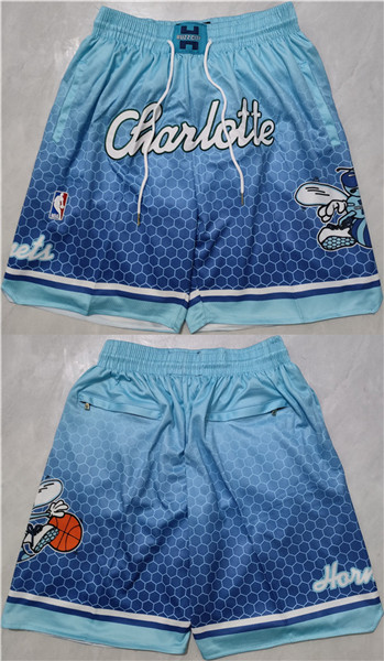 Charlotte Hornets Teal Blue Shorts - Zenithce