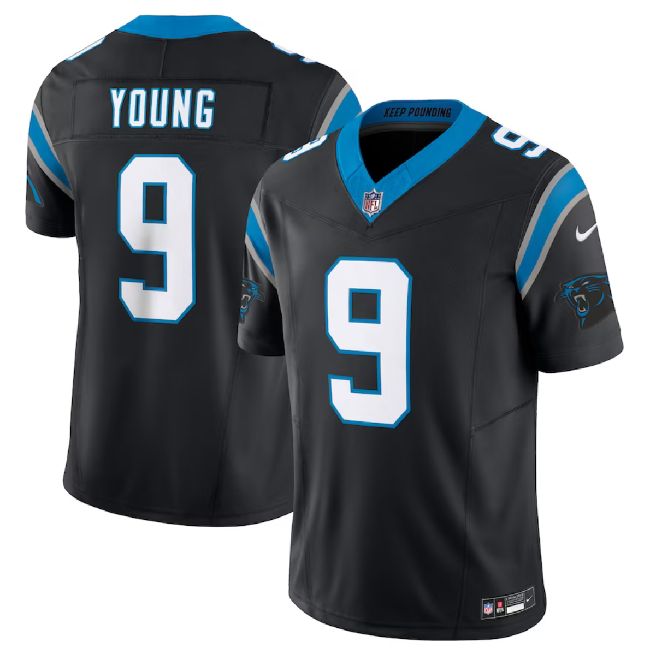 Carolina Panthers #9 Bryce Young Black 2023 F.U.S.E. Vapor Untouchable Stitched Jersey - Zenithce