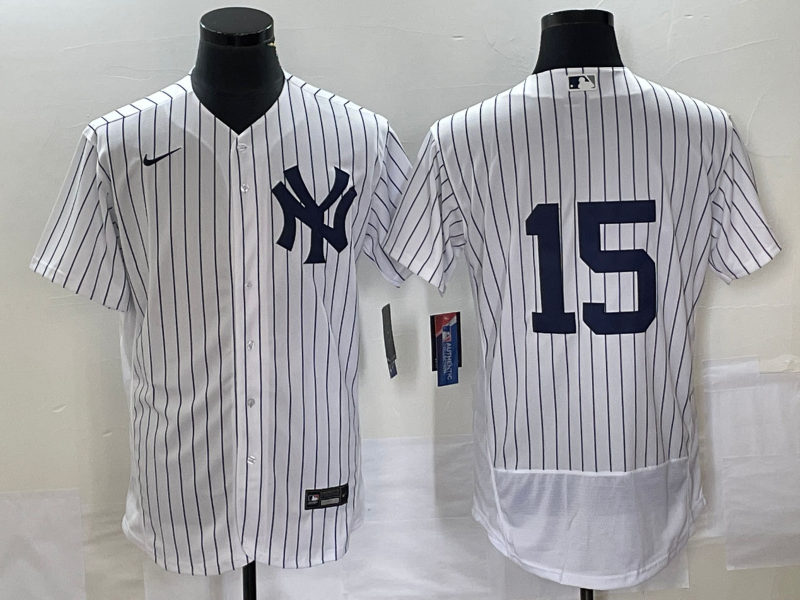 New York Yankees #15 Thurman Munson White Flex Base Stitched Jersey - Zenithce