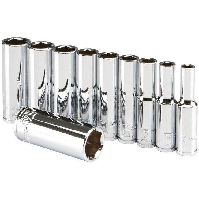 Pittsburgh Pro 1/4 in 3/8 in. Drive Long-Reach Dual Flex Head Ratchet - Zenithce