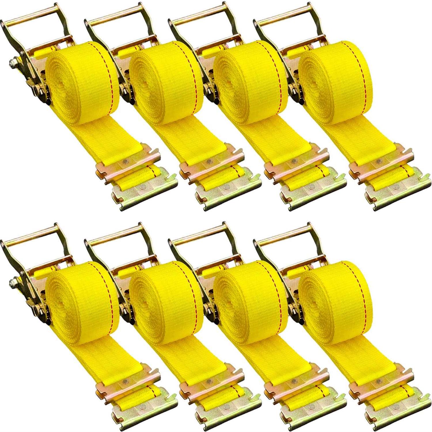 VEVOR E-Track Ratchet Strap 2 x E Track Straps 4400 lbs Breaking Strength - Zenithce