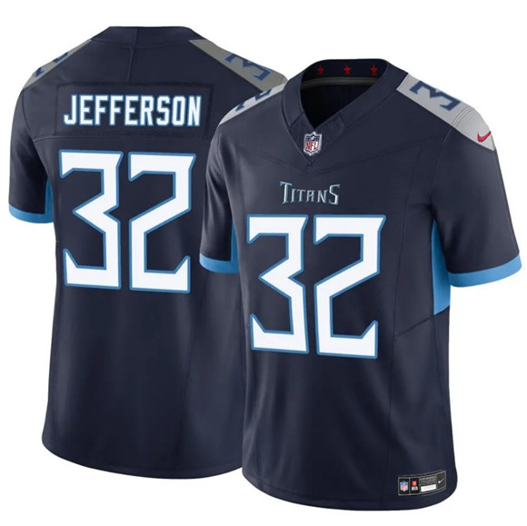 Tennessee Titans #32 Jermar Jefferson Navy 2025 F.U.S.E. Vapor Limited Football Stitched Jersey - Zenithce