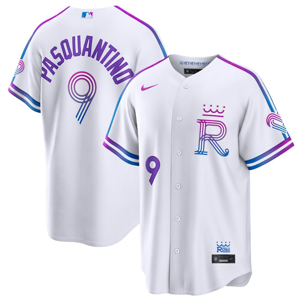 Kansas City Royals #9 Vinnie Pasquantino White 2026 City Connect Stadium Stitched Jersey - Zenithce