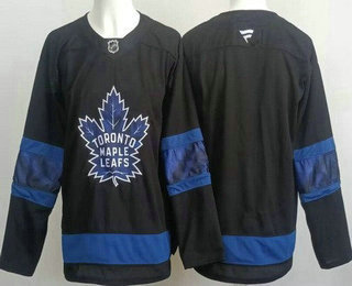 Toronto Maple Leafs Blank Black Alternate Authentic Jersey - Zenithce