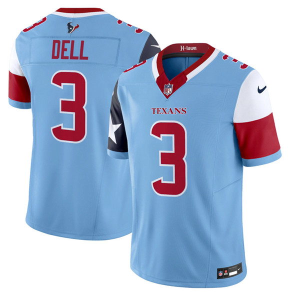 Houston Texans #3 Tank Dell Blue 2024 F.U.S.E. V5 Limited Stitched Jersey - Zenithce