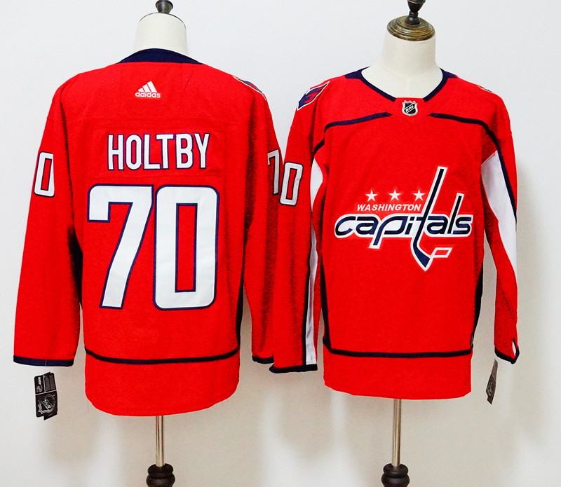 Washington Capitals #70 Braden Holtby Red Stitched Adidas Jersey - Zenithce