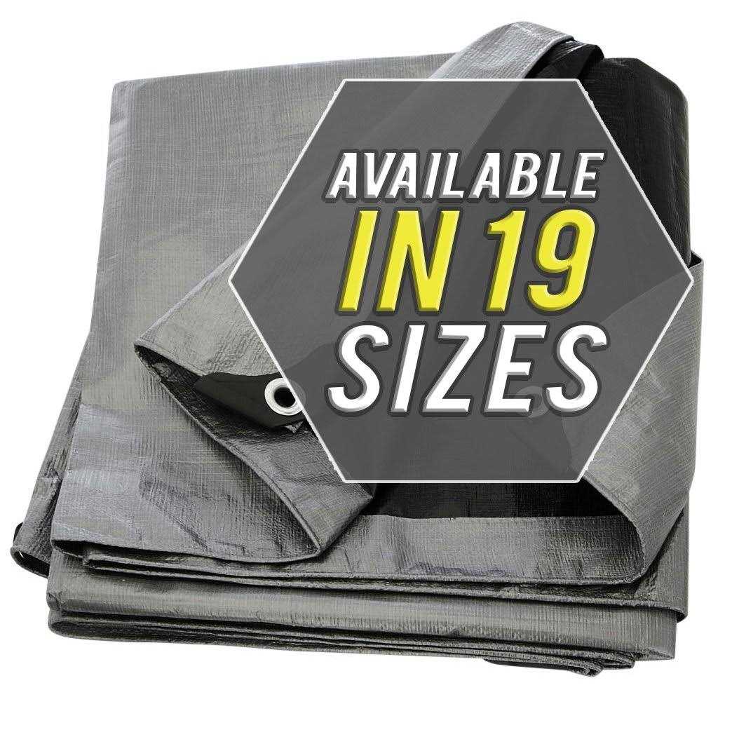 Trademark Supplies Tarp Cover Heavy Duty Thick Material Waterproof Great for Tarpaulin Canopy Tent Boat - Zenithce
