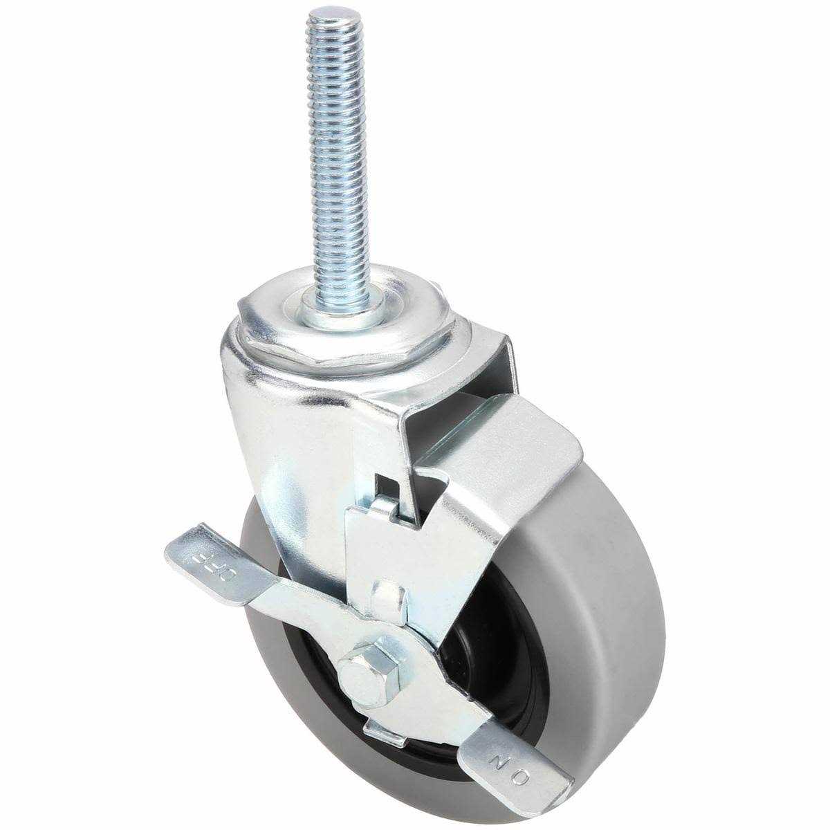 ZORO SELECT NSF-Listed Sanitary Threaded Stem Caster 20tm49 - Zenithce