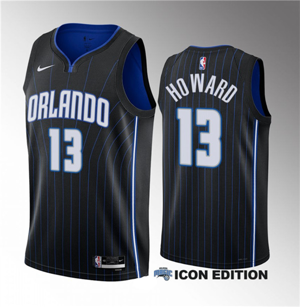 Orlando Magic #13 Jett Howard Black 2023 Draft Icon Edition Stitched Jersey - Zenithce