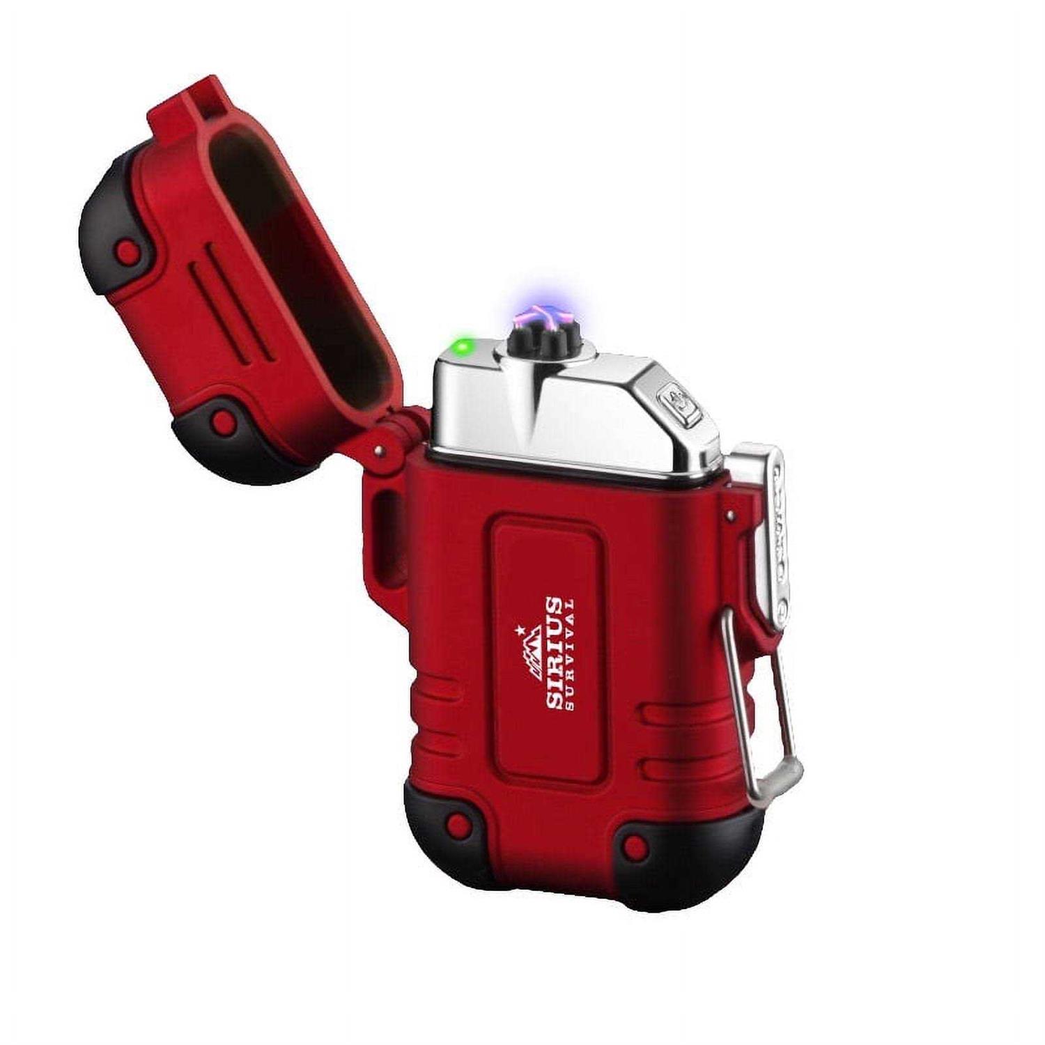 Sirius Survival Arc4 Waterproof/windproof Plasma Lighter Top-Facing Dual Arc - Zenithce