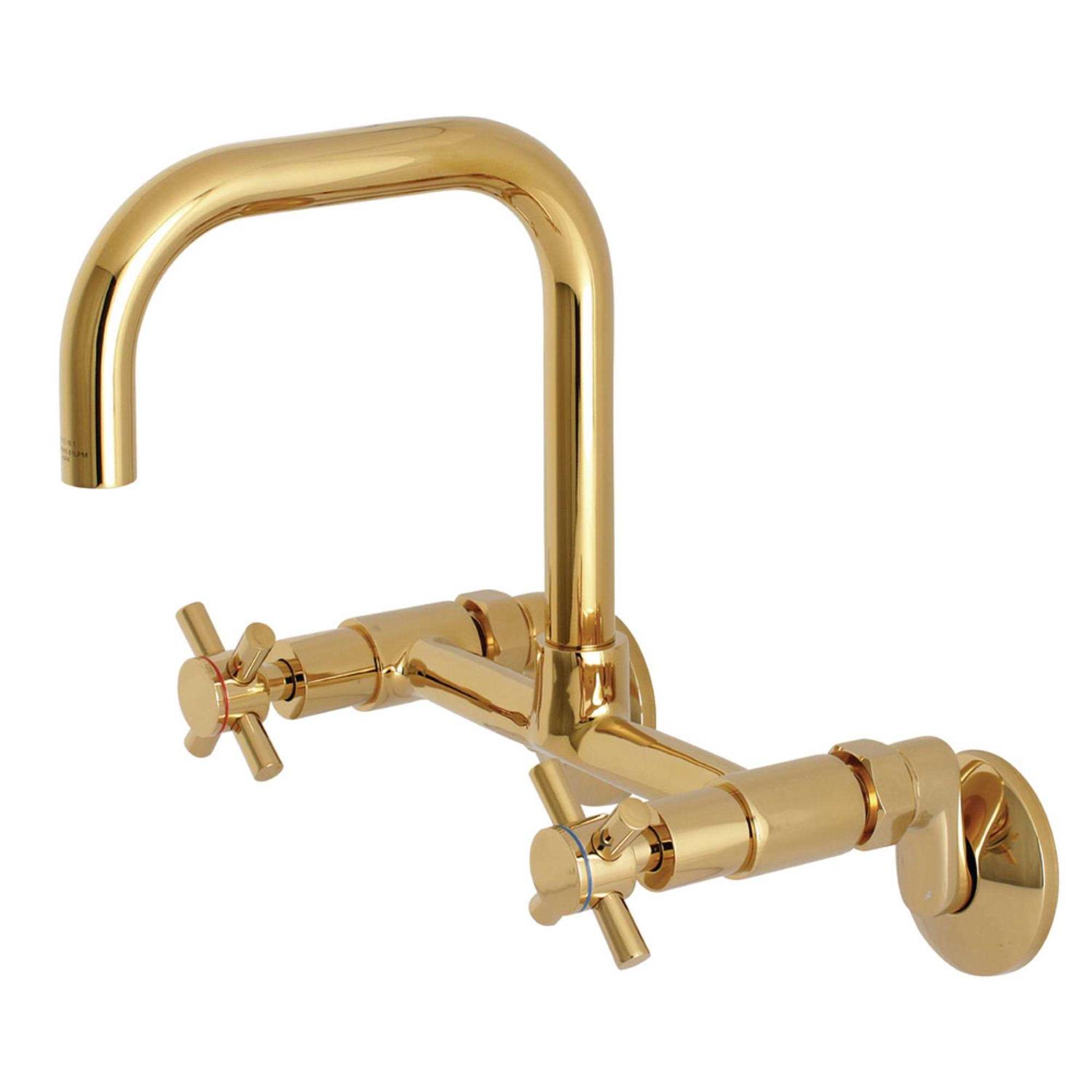 Kingston Brass CCK266K1 Kingston Freestanding Tub Faucet with Supply Line and Stop Valve - Zenithce