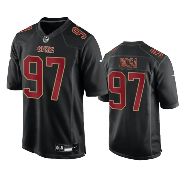 San Francisco 49ers #97 Nick Bosa Black Fashion Limited Stitched Game Jersey - Zenithce