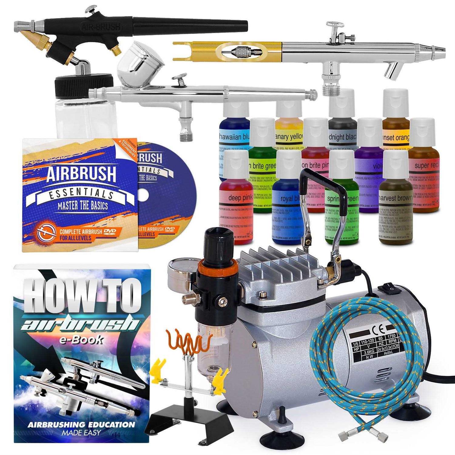 Pointzero 1/5 HP Airbrush Compressor with Regulator, Gauge and Water Trap - Zenithce