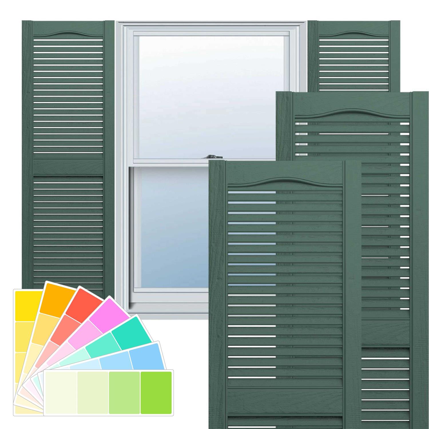 Ekena Millwork Lifetime Vinyl LL1S12X04300BL Standard Cathedral Top Center Mullion - Zenithce