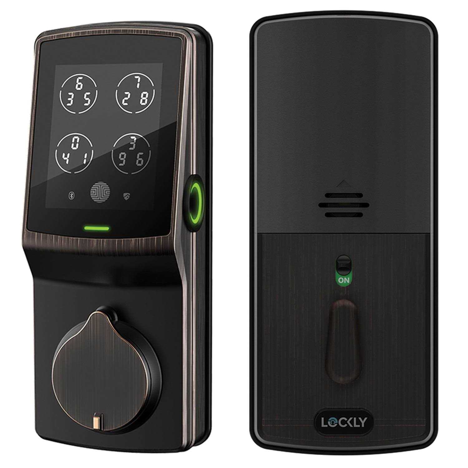 Lockly Secure Plus Digital Keypad Biometric Smart Deadbolt Door Lock - Zenithce