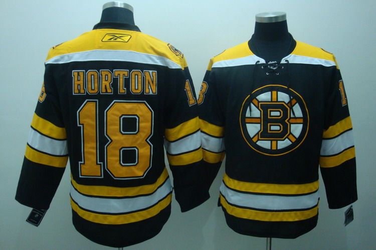Bruins #18 Horton Stitched Black Jersey - Zenithce
