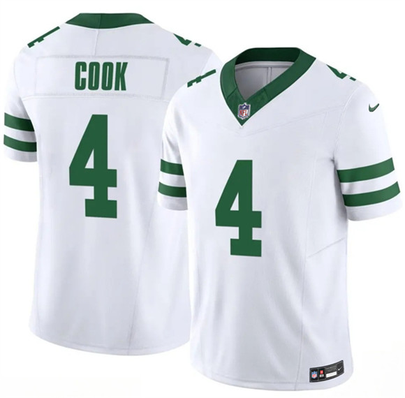 New York Jets #4 Brady Cook White 2025 F.U.S.E. Vapor Untouchable Limited Stitched Jersey - Zenithce