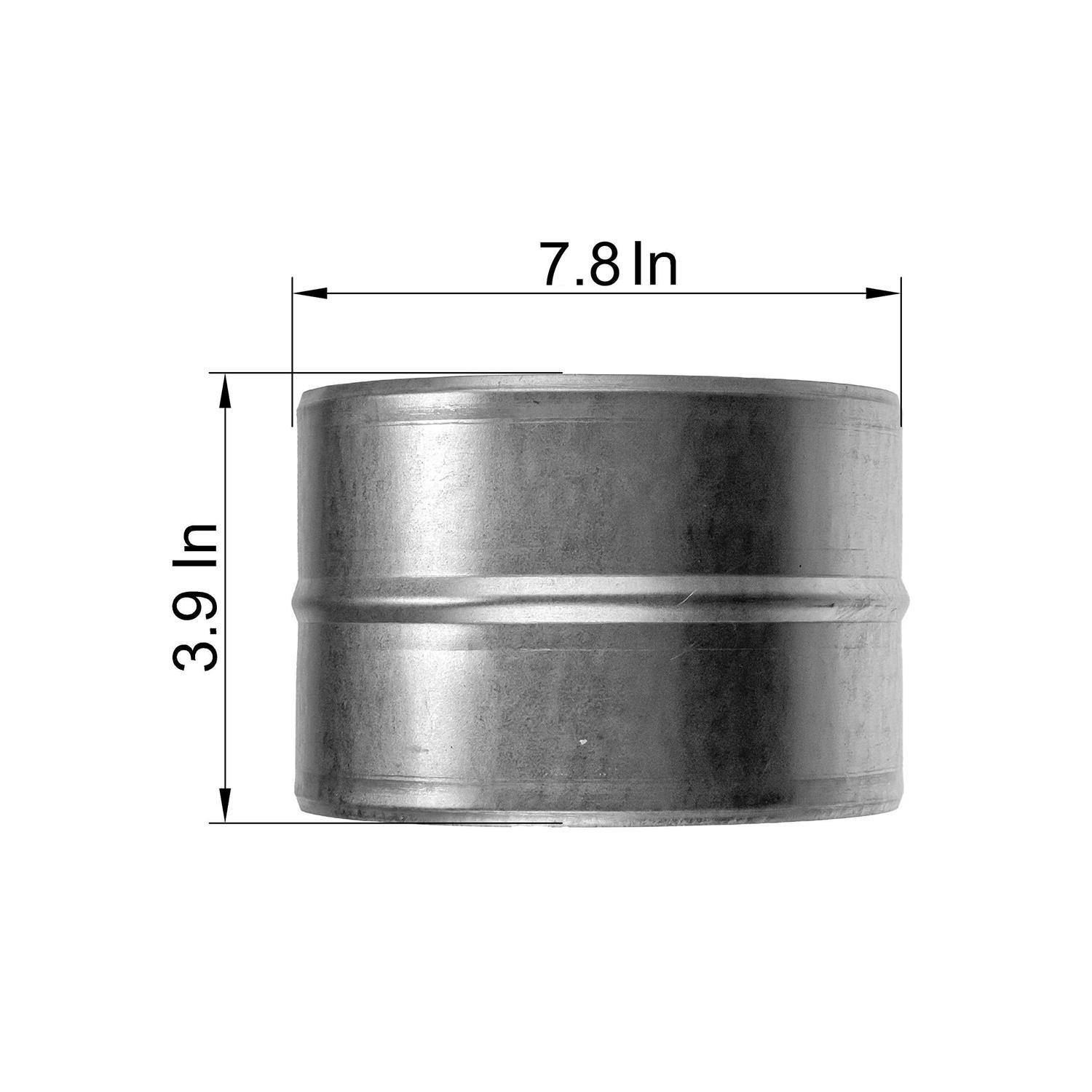 Vent Systems Galvanized Steel Duct Connector Round Ventilation Duct Extension - Zenithce