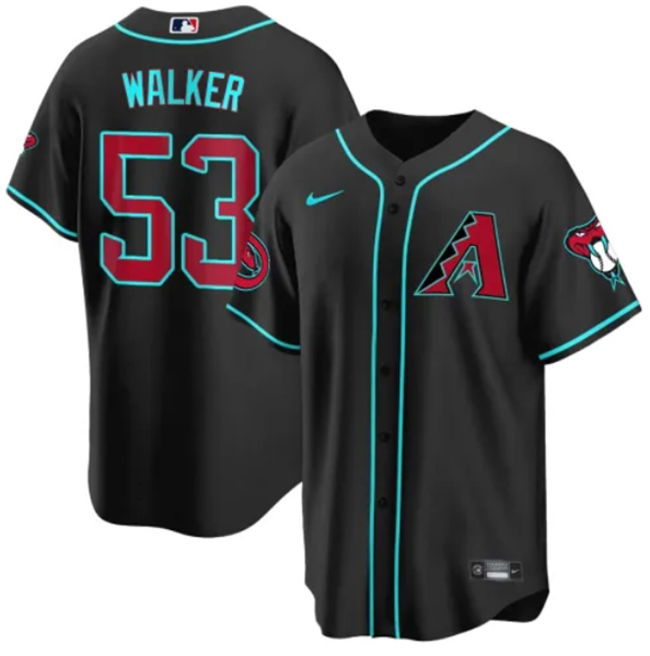 Arizona Diamondbacks #53 Christian Walker Black 2024 Cool Base Stitched Jersey - Zenithce