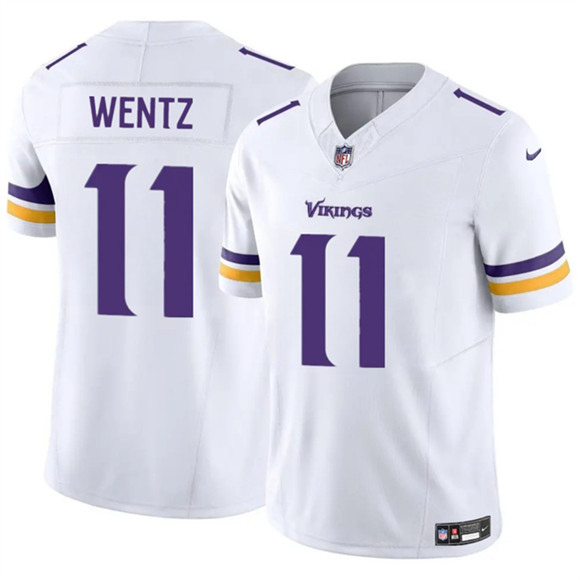 Minnesota Vikings #11 Carson Wentz White 2025 F.U.S.E. Vapor Untouchable Limited Football Stitched Jersey - Zenithce