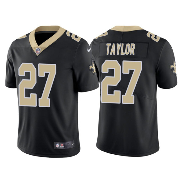 New Orleans Saints #27 Alontae Taylor Black Vapor Limited Stitched Jersey - Zenithce