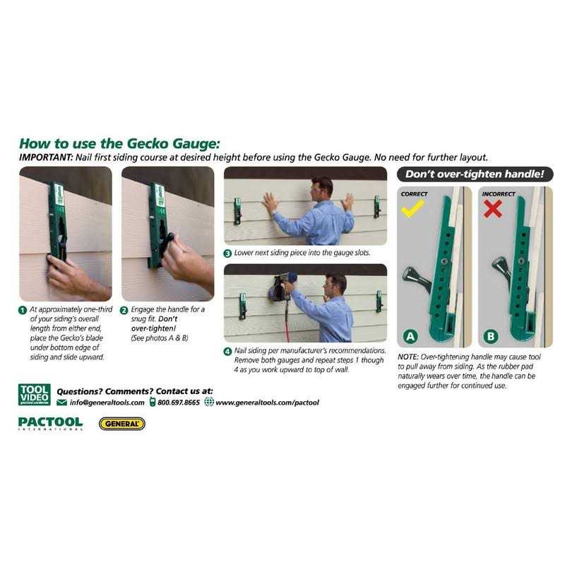 Pactool SA90338 Gecko Gauge Siding - Zenithce