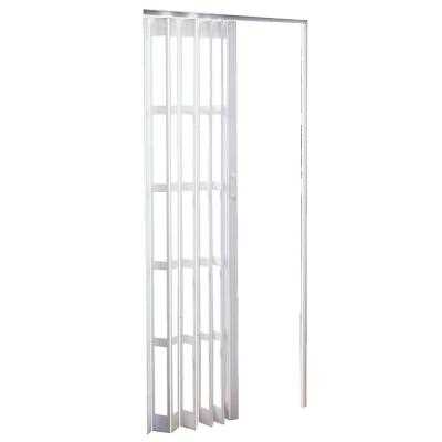 Spectrum Express One Plus 36-in x 96-in Frost White with Transparent Panels Vinyl Accordion Door in Off-Whit - Zenithce