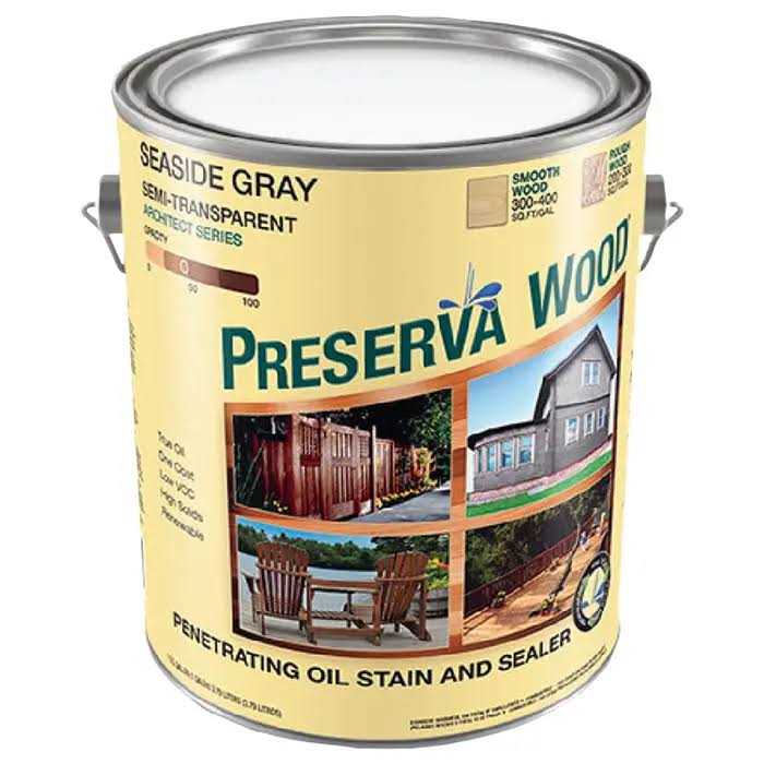 Preserva Wood 1 gal Oil-Based Exterior Stain and Sealer - Zenithce