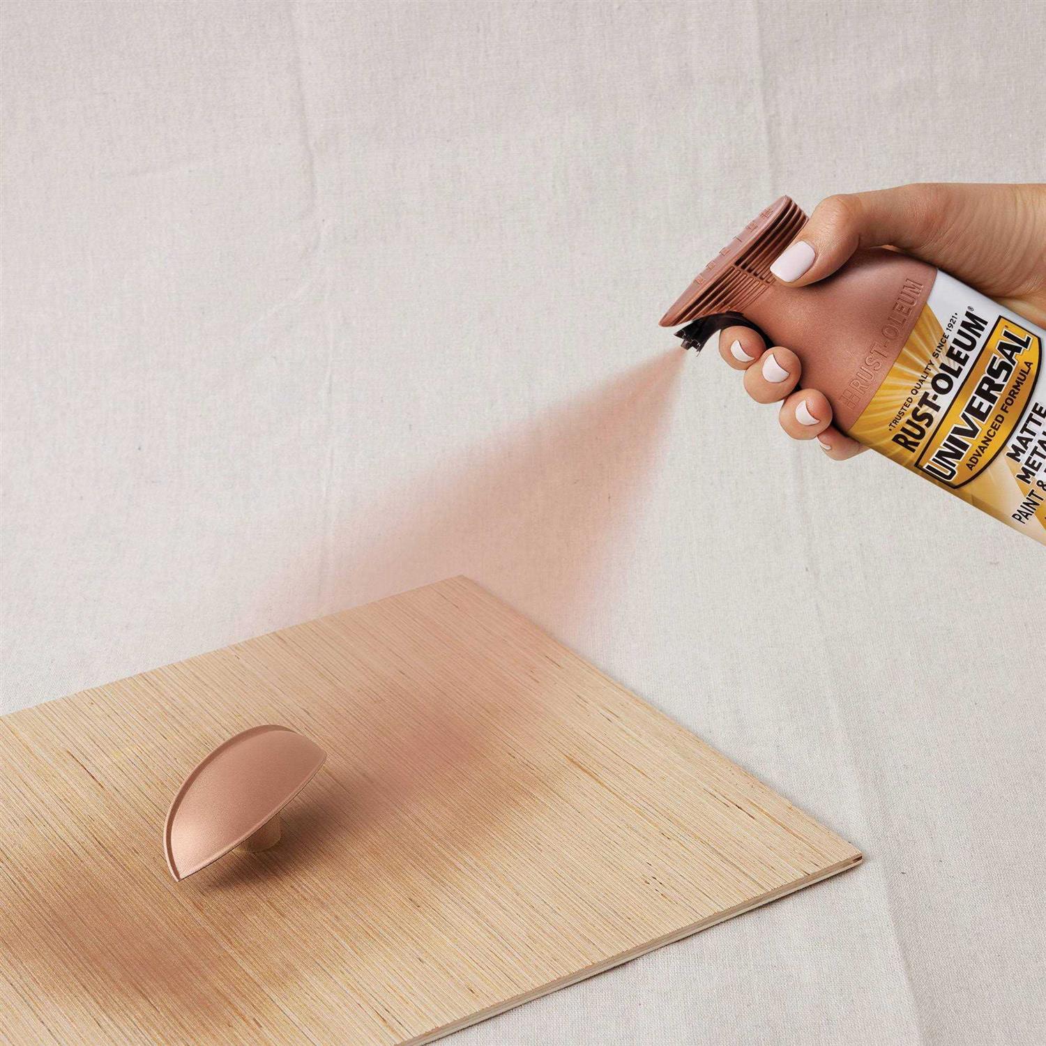 Rust-Oleum Universal Copper Rose Metallic Spray Paint - Zenithce
