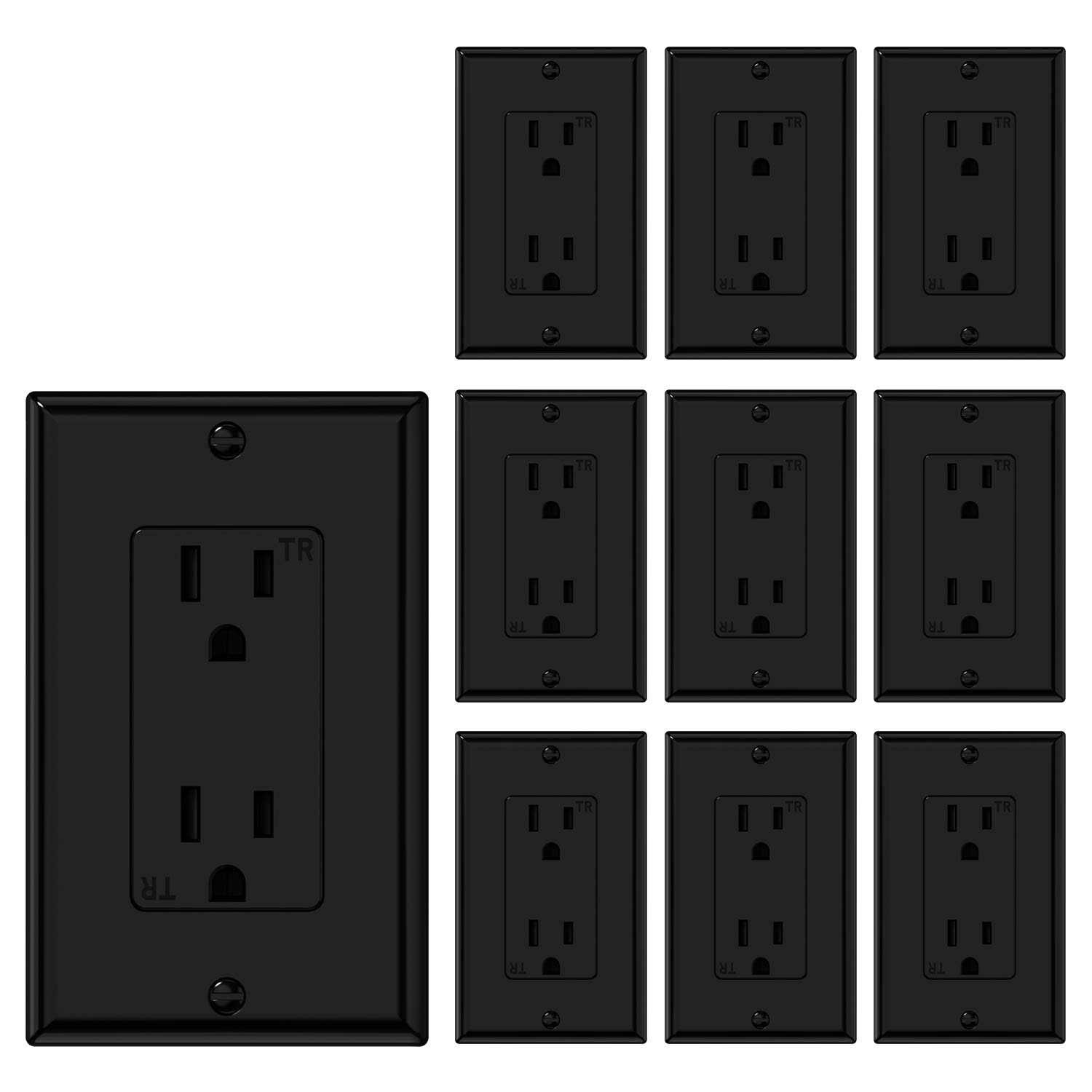 WEBANG Decorator Electrical Wall Outlet Tamper-Resistant Duplex Receptacle - Zenithce