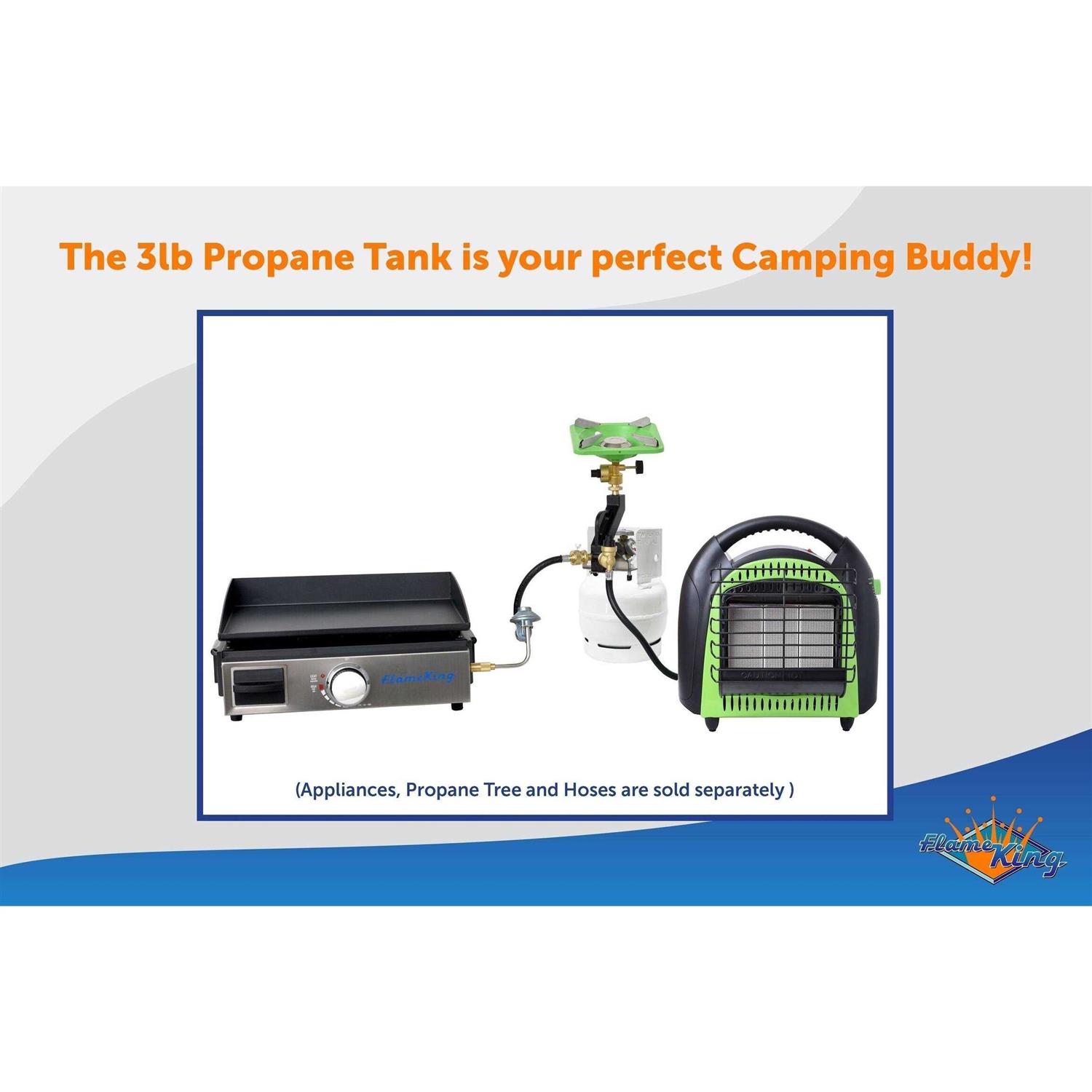 Flame King 33.5lb Steel Propane Tank Forklift Cylinder with Gauge - Zenithce