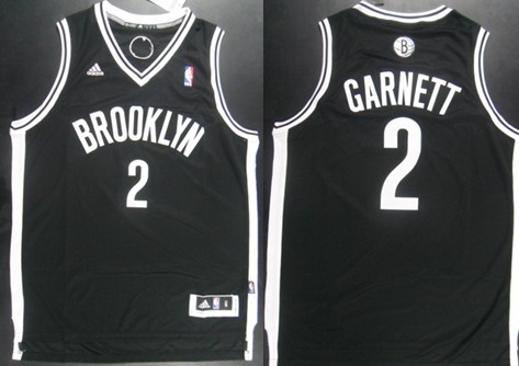 Brooklyn Nets #2 Kevin Garnett Revolution 30 Swingman Black Jersey - Zenithce