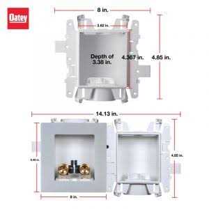 Oatey Moda 1/2 in. Brass PEX1960 Compression Lavatory Outlet Box 37745 - Zenithce