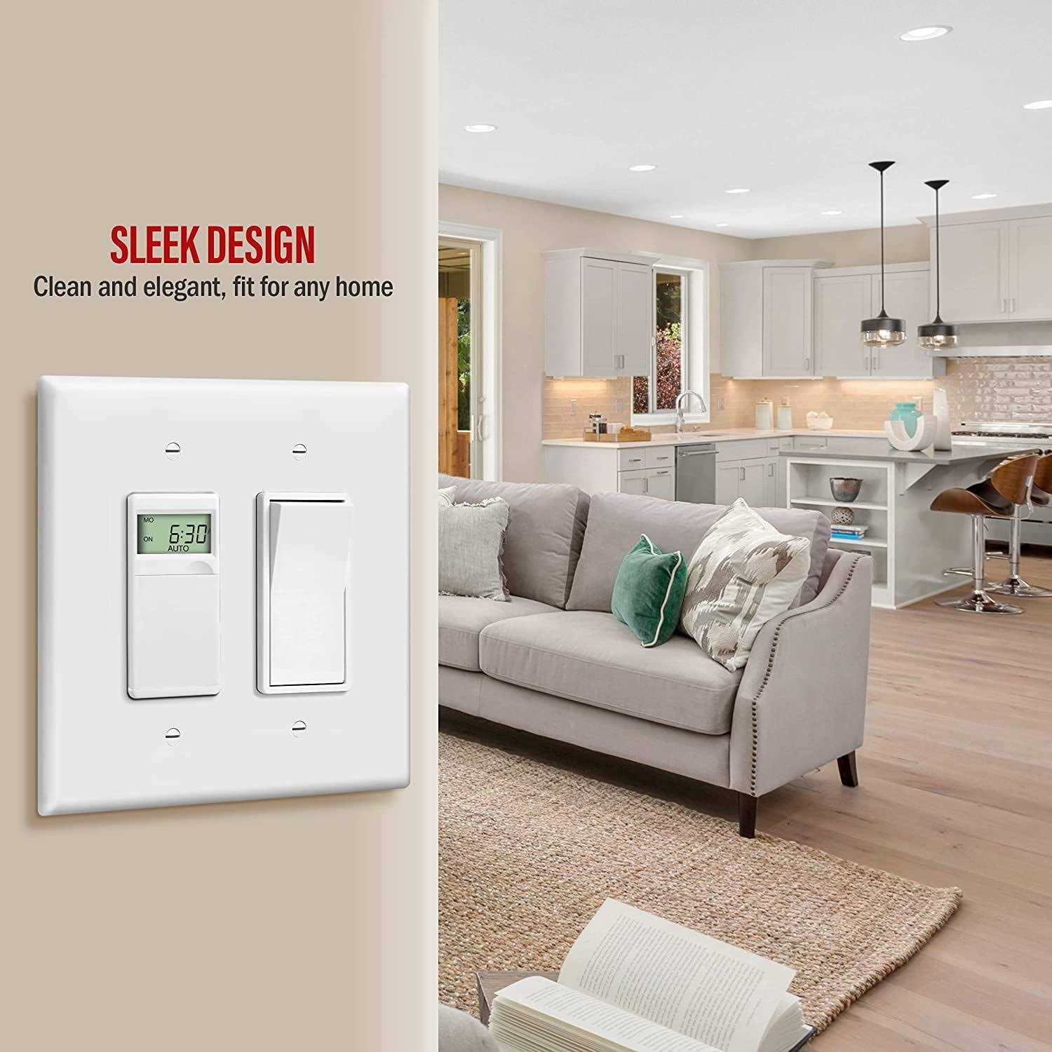 Enerlites Decorator Receptacle Residential Grade Wall Outlet 15A 125V - Zenithce