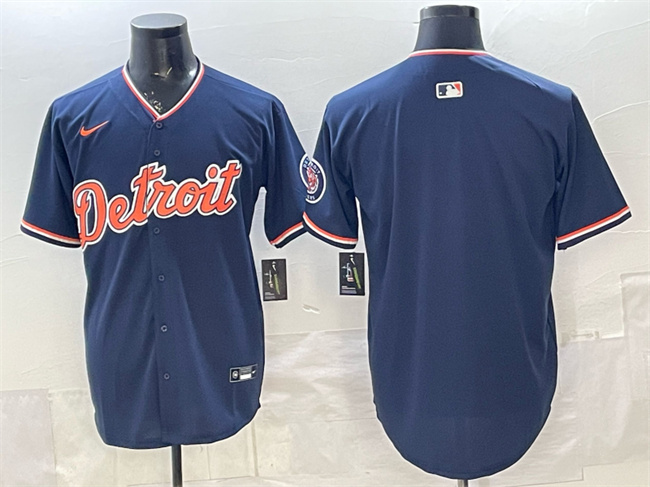 Detroit Tigers Blank Navy 2026 Alternate Vapor Premier Limited Stitched Jersey - Zenithce