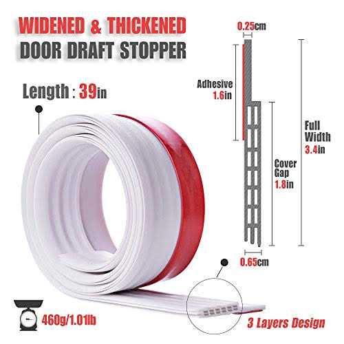 Heavy Duty Large Gaps Door Draft Stopper - Zenithce
