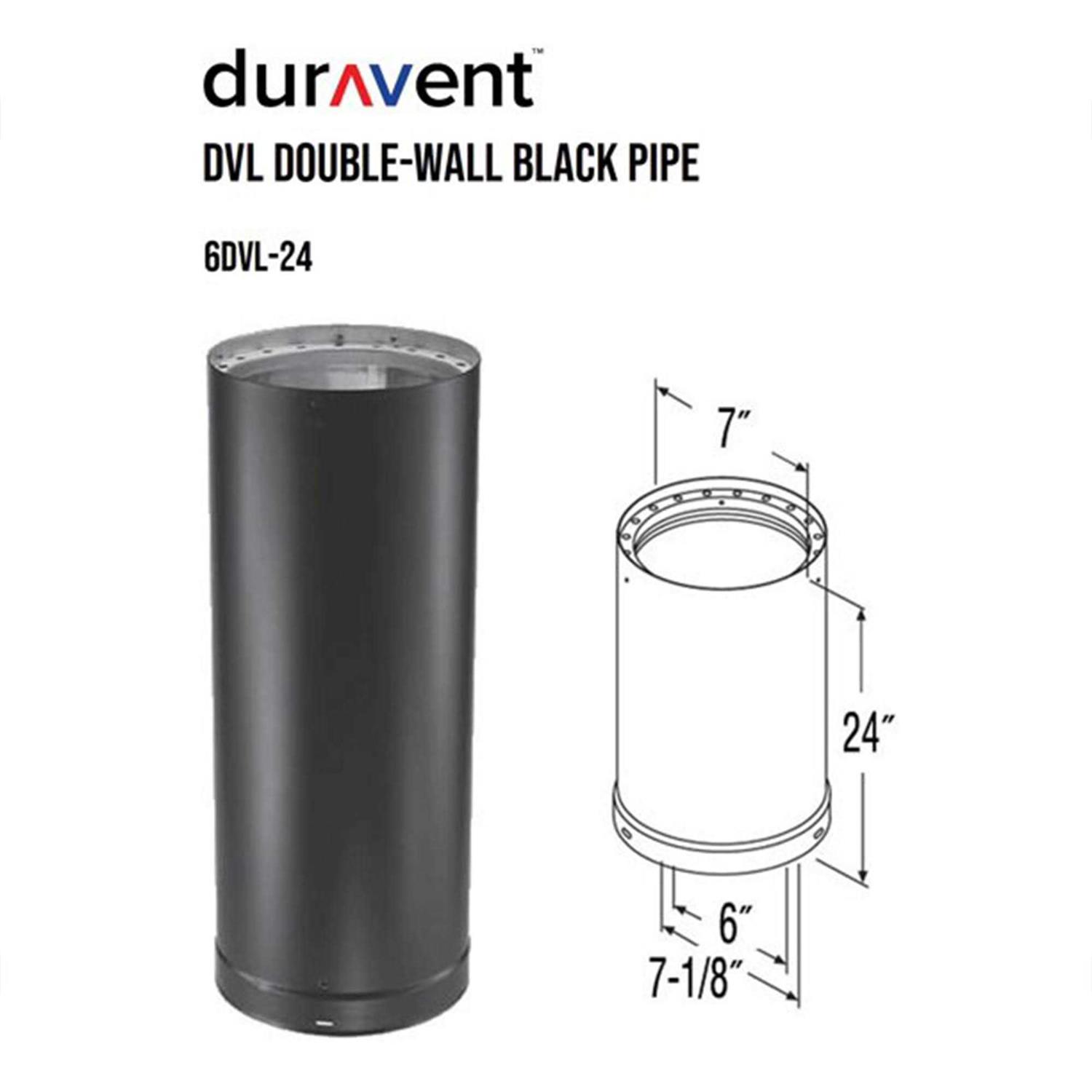 DuraVent DVL Double Wall Pipe Black - Zenithce