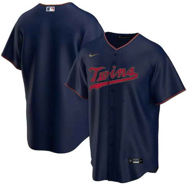 Minnesota Twins Navy Cool Base Stitched Jersey - Zenithce