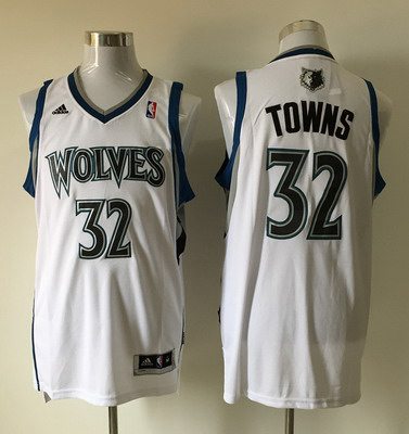 Minnesota Timberwolves #32 Karl-Anthony Towns Revolution 30 Swingman White Jersey - Zenithce